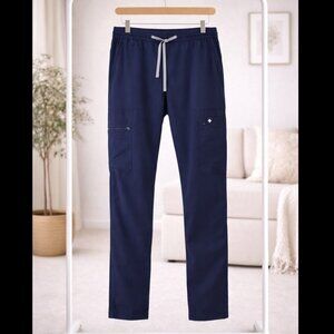 FIGS Cairo Cargo Scrub Pants Small Navy Medical Uniform Bottoms